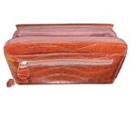 None Leather Snakeskin Double Gusset Bifold Wallet Zip Closure two button flap/zipper Photo 49