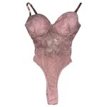 Windsor NWT Graced In Lace Bustier Bodysuit Mauve Size XS one piece corset bustier Photo 2