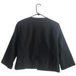 Chadwick's  Black Embellished Beads 3/4 Sleeve Lined Soft Blazer Size 12 Photo 1