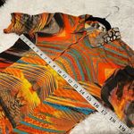 Ubu on the Green Quarter Zip Golf Shirt in Orange Multicolor XS Photo 2