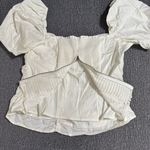 Reformation  Women’s Radish Ruched Organic Cotton Top Photo 5