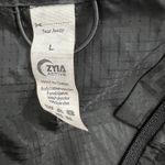 Zyia Active Black Full Zip Ultra Light Windbreaker Size Large Photo 6