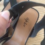 Style & Co Black Heeled Sandals with Ankle Strap Photo 4