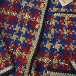 Gucci  Lame Check Wool Tweed Jacket size IT 46 Photo 4
