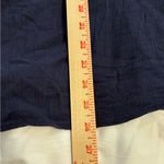 Talbots Dark Blue Blouse with Light Blue Embroidery Photo 4