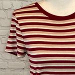 Cape Juby  T-Shirt Striped Pink Berry & White-Medium Photo 1