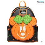Lounge Fly  Disney Glow Backpack in the Dark Face Minnie Pumpkin Mini Photo 0