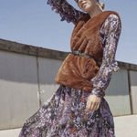 Stella & Dot  Soft Faux Fur Vest Women XS Rusty Brown NWT Cozy Open Front Photo 0