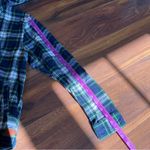 LL Bean Relaxed Fit Cotton Flannel Hooded Full Zip Shirt Jacket Shacket Blue Size undefined Photo 8