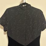 Jessica Howard  Vintage Black Velour/Velvet Gown Long Dress Size 12 Sparkle upper Photo 3