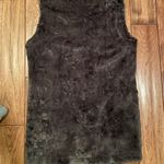 Uncle Frank Brown Gray Faux Fur Vest Photo 3