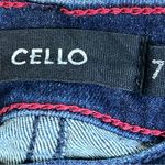 Cello  Size 7 Straight Skinny Leg Dark Blue Denim Wash Jeans with 5 Pocke… Photo 8