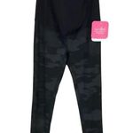 Isabel Maternity Size Small Camouflage Active Legging + Crossover Panel New Green Photo 2