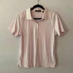 G/Fore Light Pink Golf Polo Shirt Short Sleeve Stretchy Women's size Large Photo 0