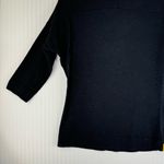 Lole  3/4 Sleeve Blouse Women’s Size Medium Black Heather Charcoal Gray Shirt Photo 7