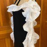 Lavishly Paris Nwt, Women’s Designer Two Tone Ruffle Sleeved Bodycon Dress Photo 2