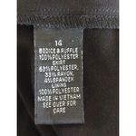 Alyx Womens Floral Flutter Short Sleeve Sheath Dress Black Size‎ 14 NWT Modest Photo 5