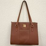 Dooney & Bourke  Brown Pebbled Leather Small Lexington Shopper Tote Shoulder Bag Photo 8