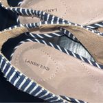 NEW Lands’ End Navy & White Striped Flats Blue Size 9 Photo 2