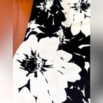 Laura Ashley Women's  white/black floral sleeveless linen dress Photo 6