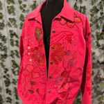 Laura Ashley Pink denim embroidered jacket Photo 0