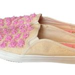 Kate Spade  X Keds Mule Slide Sneaker Raffia Straw Pink Tan size 8.5 Photo 3