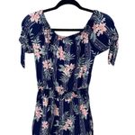 Derek Heart Floral short sleeve romper with cutouts on sleeves Photo 2
