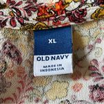 Old Navy  Women’s Waist Defined Fluter Sleeves Multicolored Floral Dress Size XL Photo 8