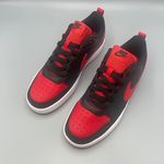 Nike Court Borough Low 2 Big Kids' Shoes/color Black/White/University Red Photo 10