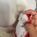 Red Ruffle One Shoulder Bikini Set Women’s Size L Swimwear Size L Photo 5