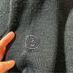 Bogner Womens Navy Blue Virgin Wool Blend Ski Quarter Zip Sweater Medium EUC Photo 6