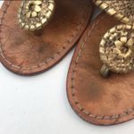 Jack Rogers  Size 7 Leather‎ Wooden Wedge Sandal Photo 2