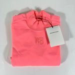 Alexander Wang NWT Logo Appliqué Mock Neck Body-Con Minidress 4KC1236032 Pink L Photo 2