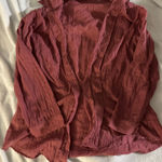Pink/Purple Longsleve Beach Coverup Red Size M Photo 0