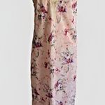 Vintage 80s California Dynasty Peignoir Set Nightgown Robe Floral Lace Large Pink Photo 2