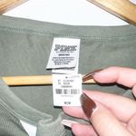 PINK - Victoria's Secret PINK Victoria’s Secret green tie front short sleeve shirt Photo 3