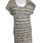 H&M Cozy Sweater Dress Gold Black Metallic XS Photo 5