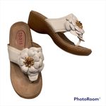 Klogs White Leather Aloha Sandal Size 8 Photo 3