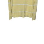 Talbots Women's Sweater Crewneck Chunky Knit Stripe Stitch Pima Cotton Large Photo 3