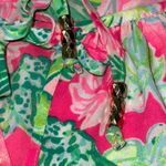 Lilly Pulitzer  Women’s Size S Raz Berry Catty Shack Tensley Tie Front Top Blouse Photo 8