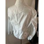 White House | Black Market  white jeans jacket size 6 cotton blend Photo 2