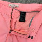 H&M  Twill Cuffed Chino‎ Bermuda Shorts Neon Coral Size 6 Stretch Photo 4