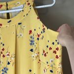 Charter Club  Yellow / Navy Blue Floral Halter Tank Top Size 1X Photo 6