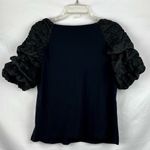 Marc Anthony Marc New York Black Ruffle Sleeve V-Neck Medium Photo 2