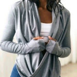 Zyia  Gray Yoga Shawl Photo 0