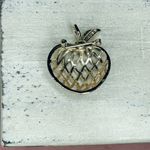 238 Teacher’s Gift Cherry Fruit Goldtone Apple Brooch Gold Photo 1