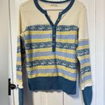 We The Free Free people  To the Woods sweater light combo size small Photo 2