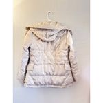 Calvin Klein  Small Black Puffy Down Jacket Faux Fur Trim Photo 2