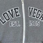 VEGAS hoodie jacket size large gray soft Photo 3