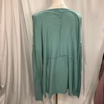 Urban Outfitters  Long Sleeve Henley‎ Top Womens Small Light Blue Boho Casual New Photo 8